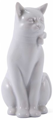 Скульптура Кошка с бантиком фарфор, Херенд (Herend) Венгрия 1960-е гг. H-11,6 см. Херенд 