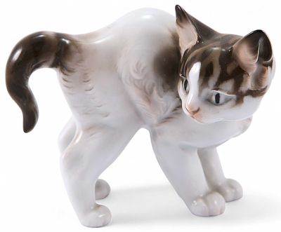 Скульптура Котенок фарфор, Розенталь (Rosenthal) Германия 1927-28 гг. Н-9,5 см. Розенталь 