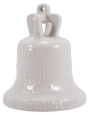 Колокольчик летней олимпиады 1936. КРМ Berlin (Берлин)1932-1936 ггфарфор, литьё11,5 см х 
