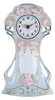 Часы &laquo;Шишки&raquo;. Чехословакия 1946-1990 гг фарфор, литье, роспись, золочение 32 см х см 