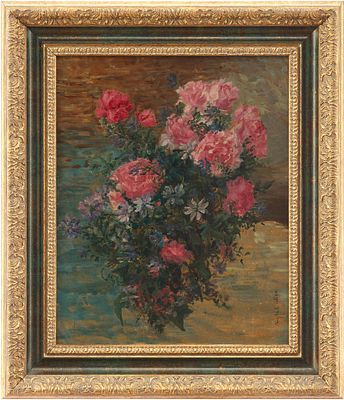 Ангела Адлер (Angela E. Adler 1877–1927 гг.) Букет цветов к/м Австрия кон. XIX - нач. XX в. 34 