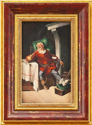 Картина "Портрет Баварца". Немецкий автор в манере Эдуарда фон ГрюцнераГерманияНачало XX 