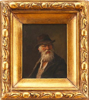 Мужской портрет. Румыния. Бассараб Л.РумынияКонец XIX векакартон, масло14,8 см х 12,4 см На 