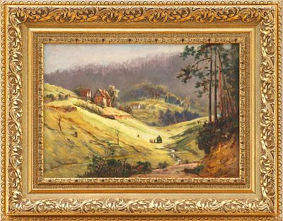 Картина &laquo;Сенокос в холмистой долине&raquo;. F.-Е. MorgensternЕвропаПоследняя четверть XIX векахолст 
