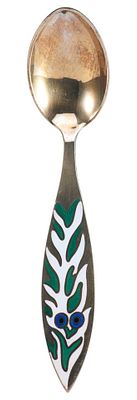 Коллекционная рождественская ложка серебро 925 пр, 42,1 гр. A. Michelsen Дания 1970 г. фирма 