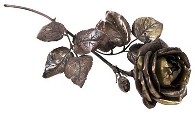 Роза. Вена, Австрия1866-1937 ггсеребро 800, штамп, чеканка23,5 см х см163Представлена роза. Роза 