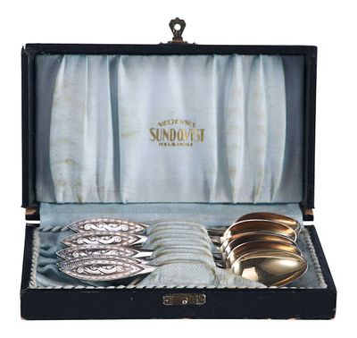 Набор кофейных ложек серебро 813 пр. 60 гр. Финляндия 1935 г. Хельсинки, Финляндия1935серебро 