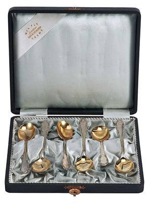 Набор чайных ложек серебро 800 пр. 160 гр. J. C. Кlinkosch Австрия после 1922 г. Вена 