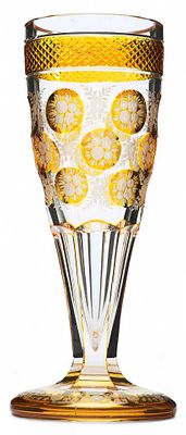 Кубок с цветочным орнаментом стеко, Богемия кон.XIX -нач. ХХ вв. Н-23 см. Богемияконец XIX— 