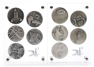 "Десять заповедей" - набор серебряных медалей от Сальвадора Дали. Сальвадор ДалиНью-Йорк 