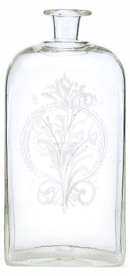 Штоф 1833 года Россия. Россия1833стекло бесцветное, матовая гравировка25,2 см х смТулово 