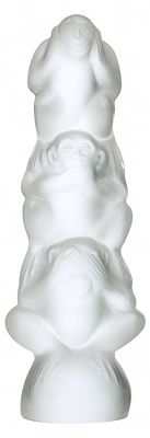 Скульптура &laquo;Три обезьянки&raquo;. Mario Petrucoфабрика Lalique, Франция. (?)1960-1970- 