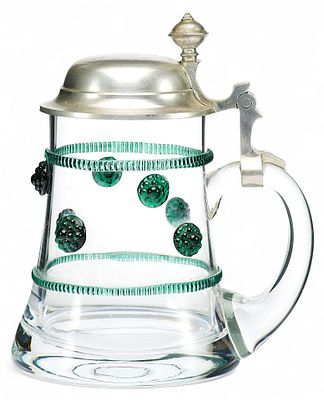 Пивная кружка в стиле модерн. БогемияНачало XX векастекло, литьё; металл18 см х смКружка 