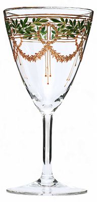 Бокал &laquo;Неоклассический&raquo;. ЕвропаКонец XIX- начало XX ввстекло, эмаль, роспись, золочение18 см х 