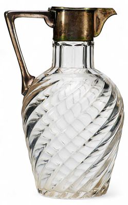 Графин. Австрия, Венапосле 1872 гсеребро 800, штамп; стекло19,3 см х смПредставлен графин с 