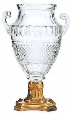 Хрустальная ваза Европа. ЕвропаКонец XIX векахрусталь, бронза, шлифовка, резьба, гравировка 