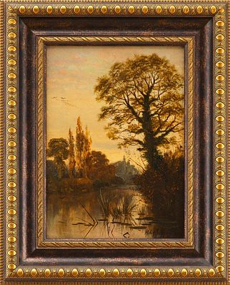 Осенний пейзаж с птичьим клином. Robin JohnsonЛондон1881холст, масло35 см х 25 см Внизу справа 