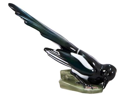 Скульптура &laquo;Сорока&raquo;. Paul ZeillerHeubach, Германия1909-1945 ггфарфор, литье; роспись23 см х 