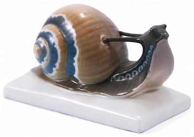Скульптура Улитка фарфор, Розенталь (Rosenthal) Германия 1934-45 гг. Н-3,6 см. Розенталь 