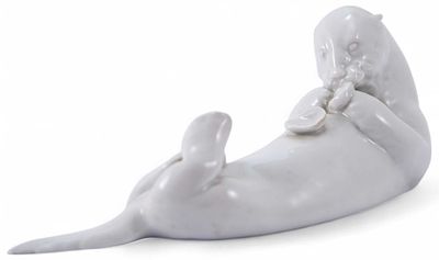 Скульптура Калан фарфор, Херенд (Herend) Венгрия сер. ХХ в. 18х7см. Херенд, ВенгрияХХ 