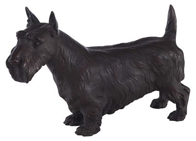 Статуэтка Скотч-терьер фарфор, Мейсен (Meissen) Германия сер ХХ в. 19х12,5 см. Мейсен 