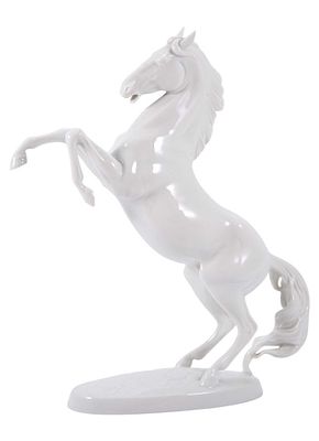 Скульптура Гарцующий конь фарфор, Аугартен (Augarten) Австрия посл. 1923 г. Н-31,5 см. Lorenz 