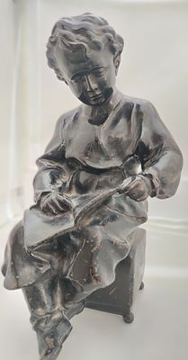 Скульптура "Юный Ленин". Чугун. Куса 1961г. СССР