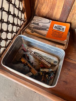 A selection of early 20th-century lead toys.