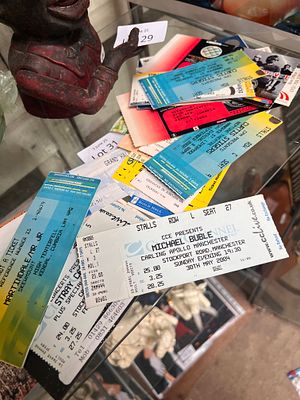 A selection of music concert tickets including Bon Jovi, Stylistics and Michael Buble.