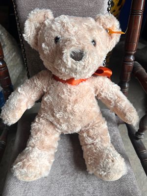 A hand made Steiff teddy bear.