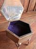 An early 20th century HM silver four-footed hexagonal and lidded trinket case. 166g.Image - 3