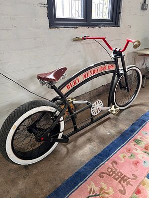 A KJL Customs cruiser bicycle for Burt Munro.