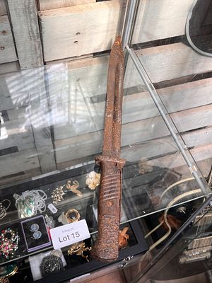 A WW2 K98 German bayonet. 38cm long.