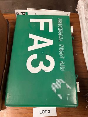 A first aid kit.