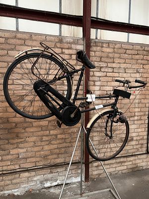 An early 20th century Sun bicycle, This is a charity bike with reversed steering also including