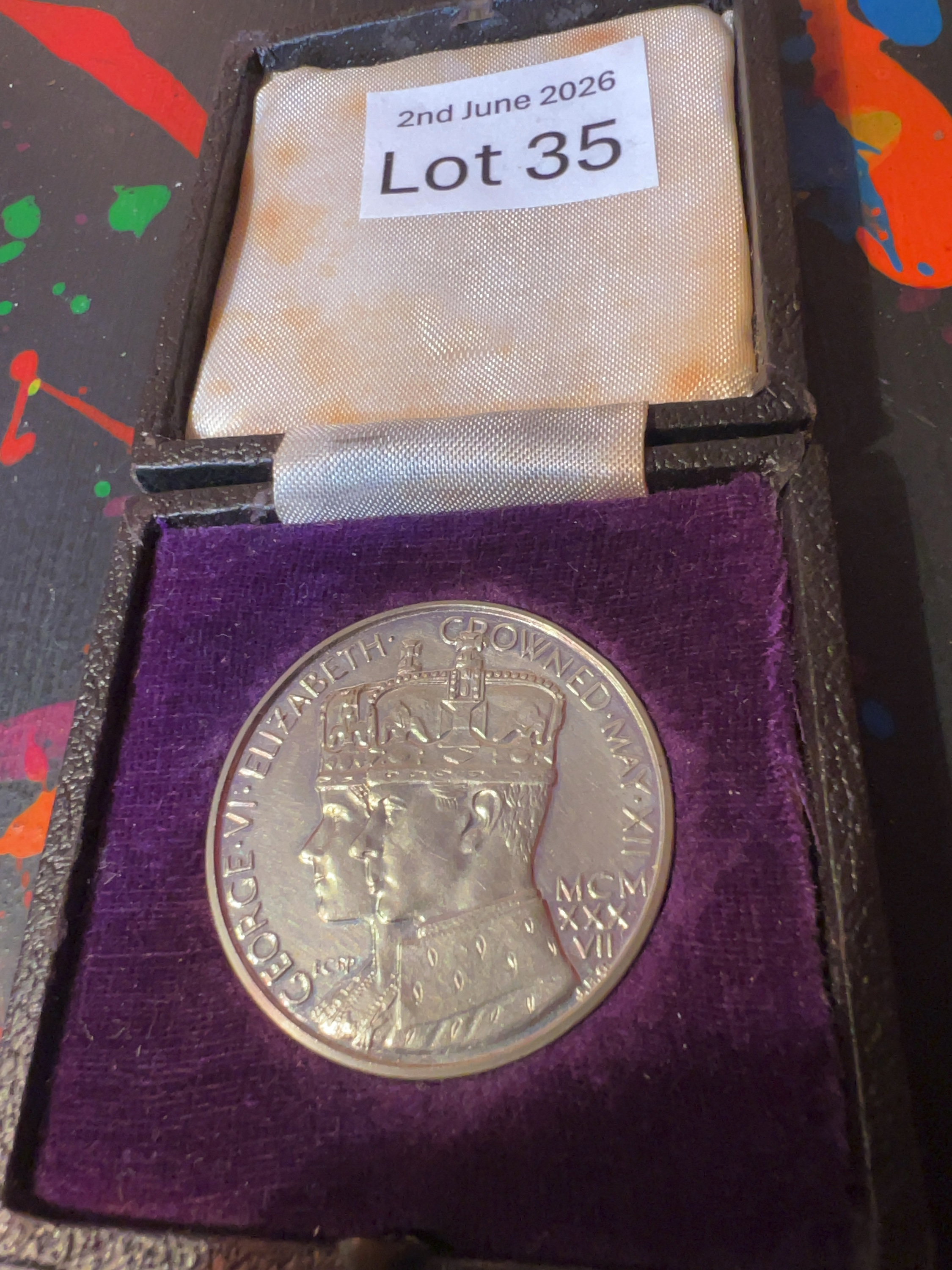 1937 UK George VI and Elizabeth Coronation Medal by Edward Carter Preston