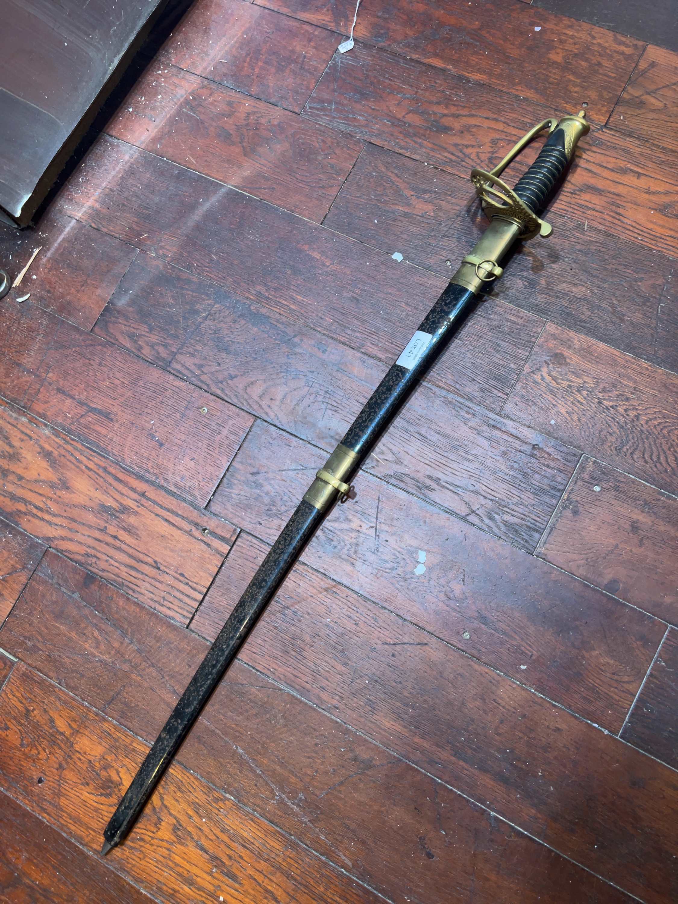 An American Civil War Style CSA Officer Cavalry Sabre and Scabbard