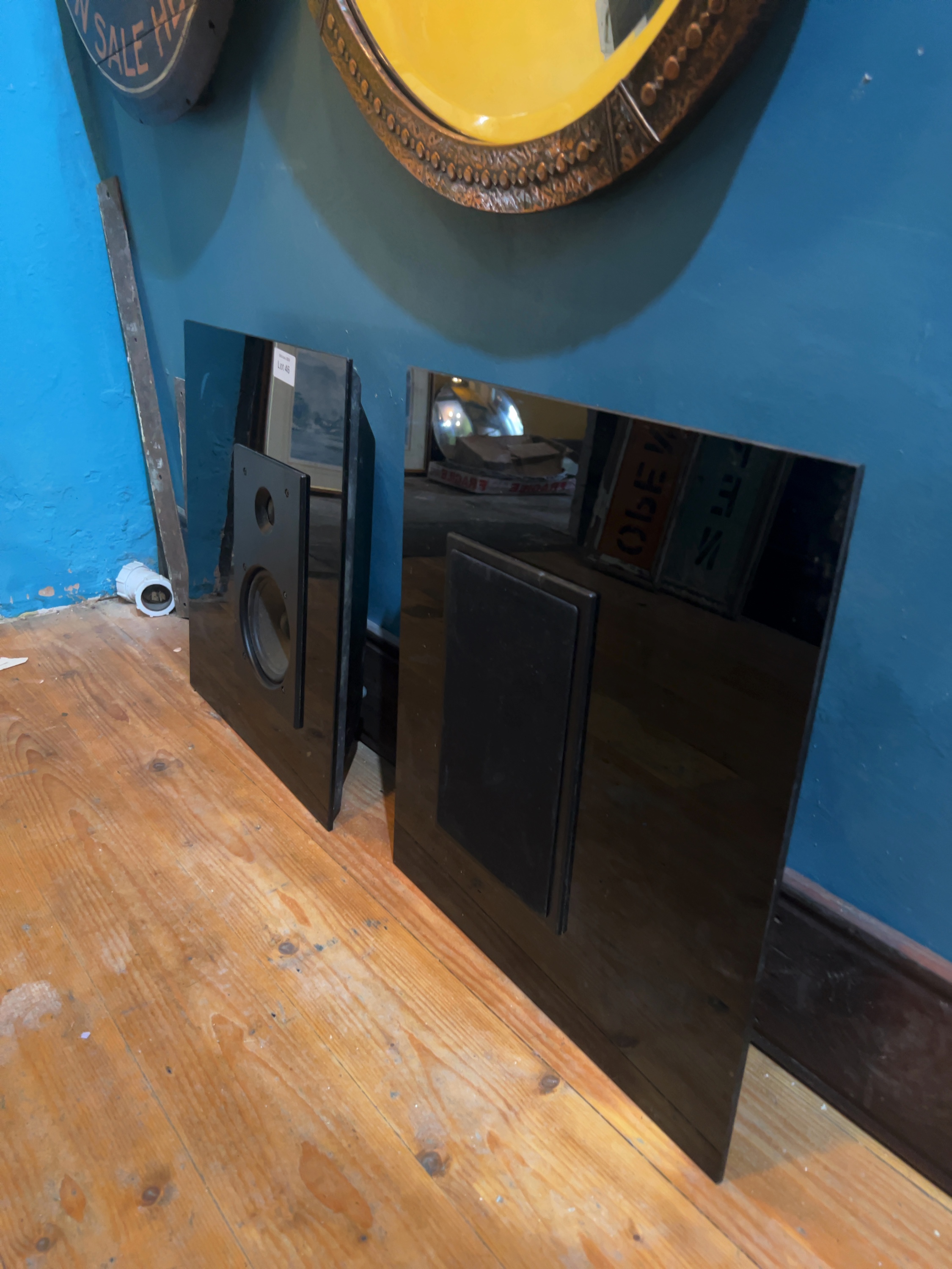 A Pair of Jamo Graphic Wall-Mounted Speakers