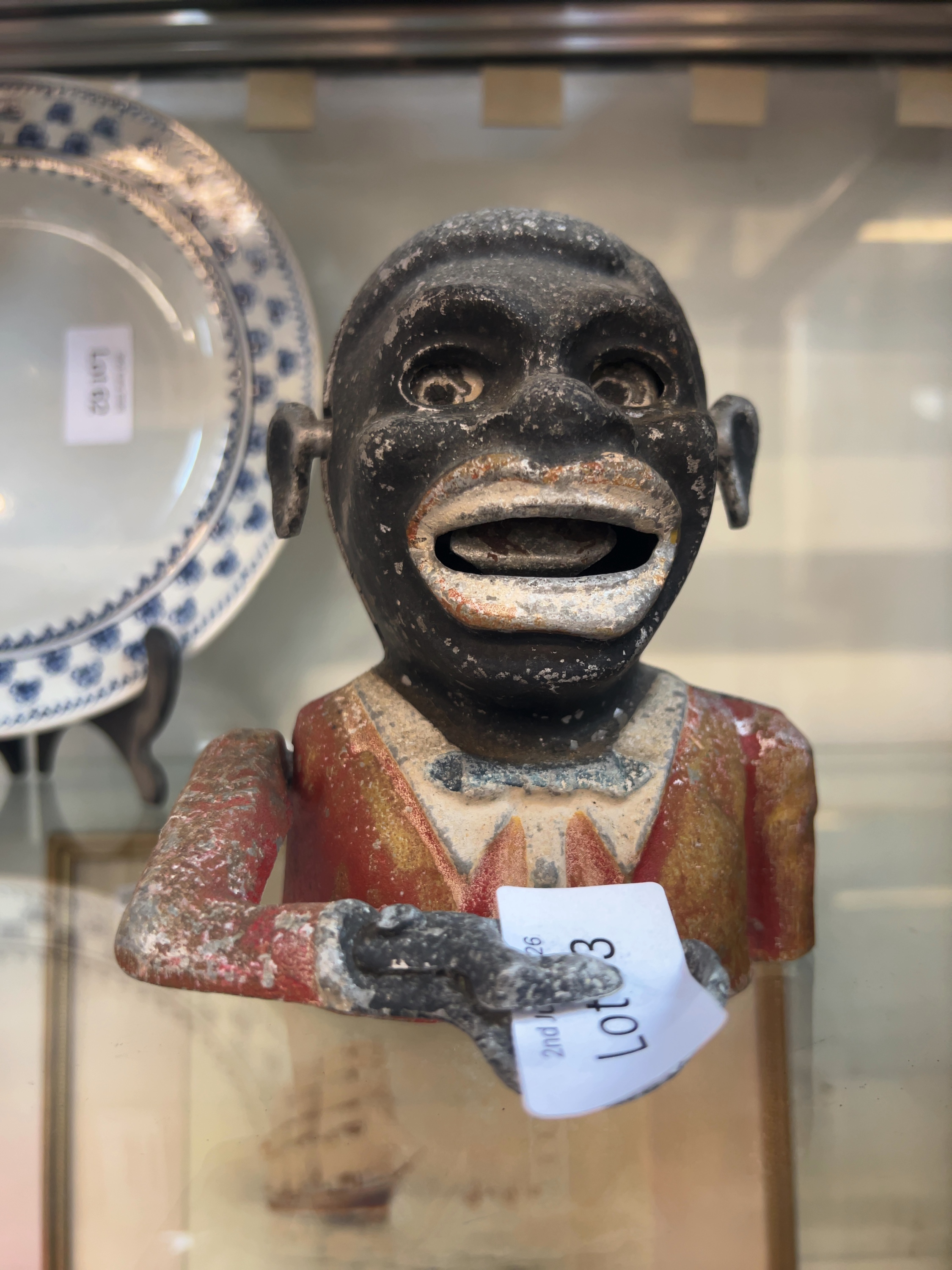 A Starkie's Patent Jolly man Mechanical Bank