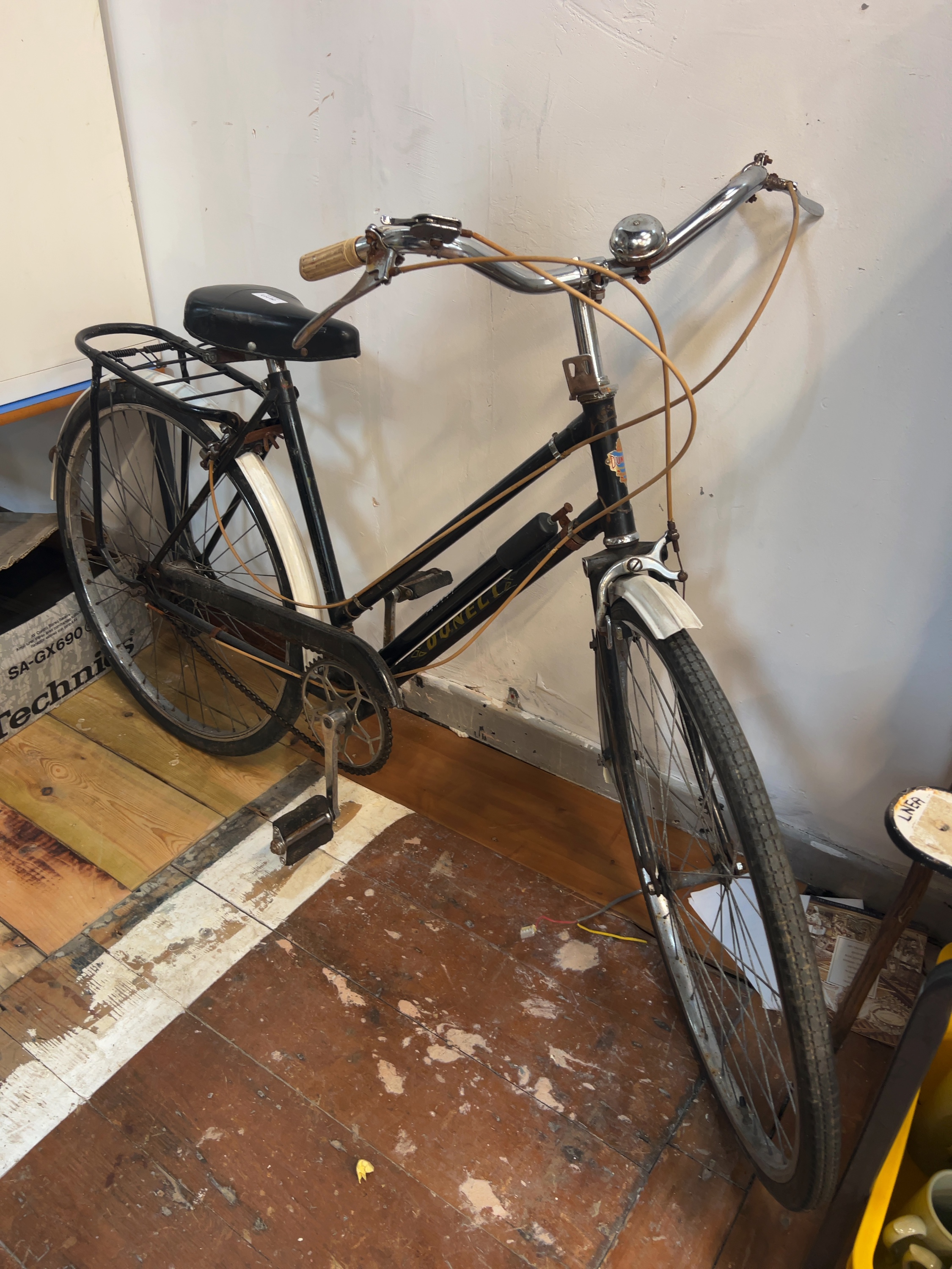A Vintage Dunelt Ladies Step-Through Bicycle