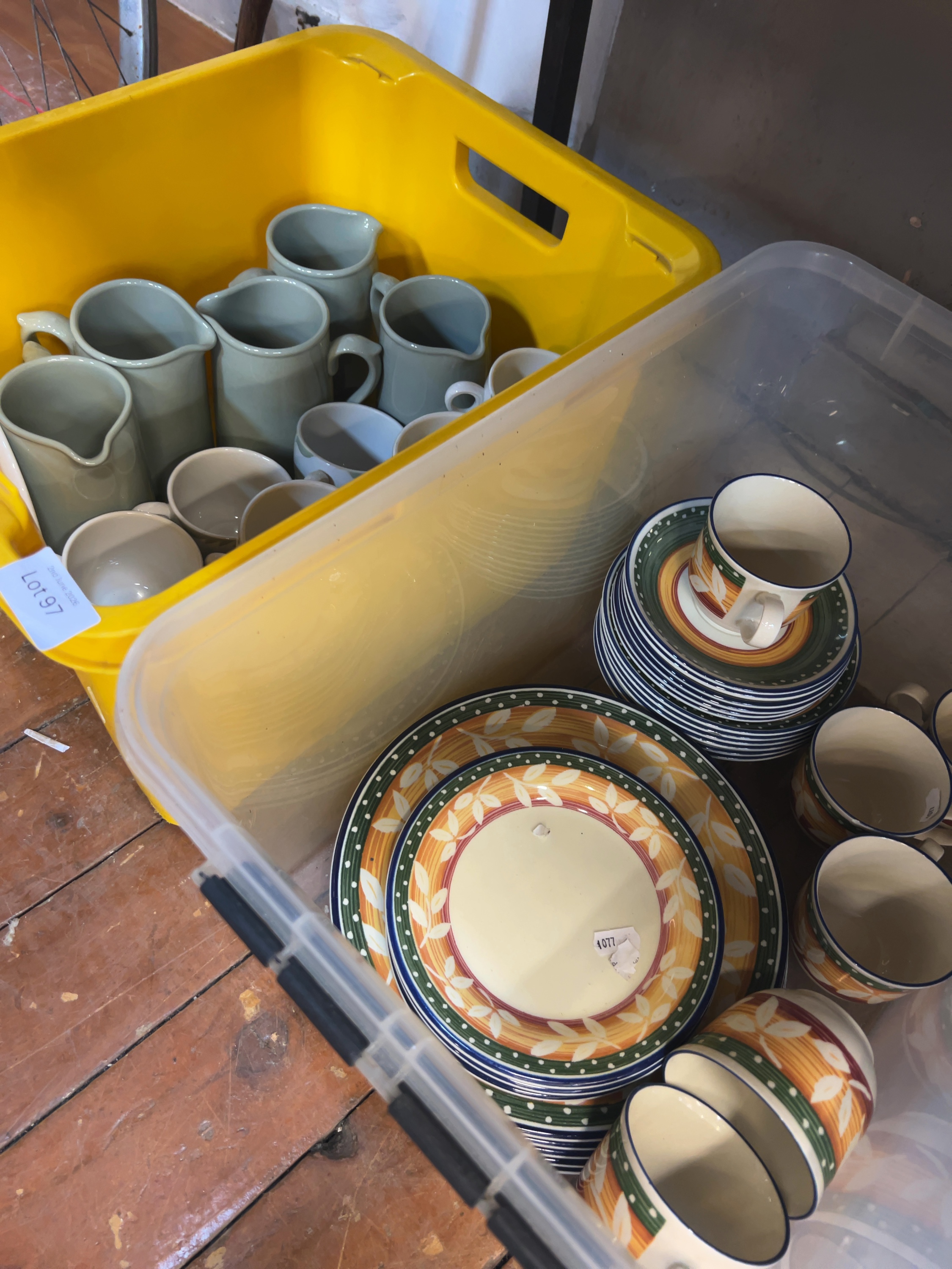 An Assortment of Staffordshire Tableware Zanzibar and Dudson Vitrified Tableware Ceramics