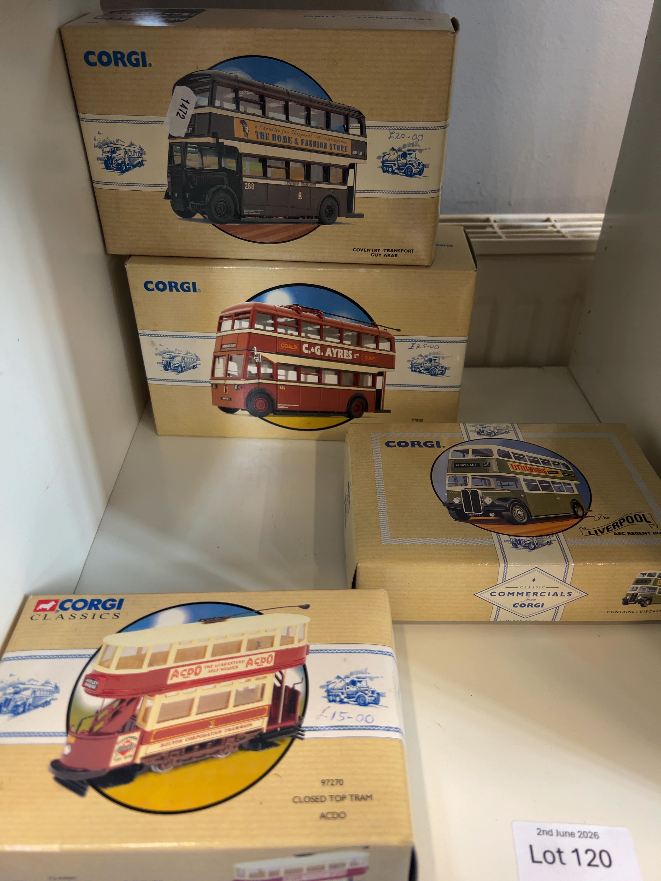 A Collection of Boxed Corgi Die-cast Transport Models