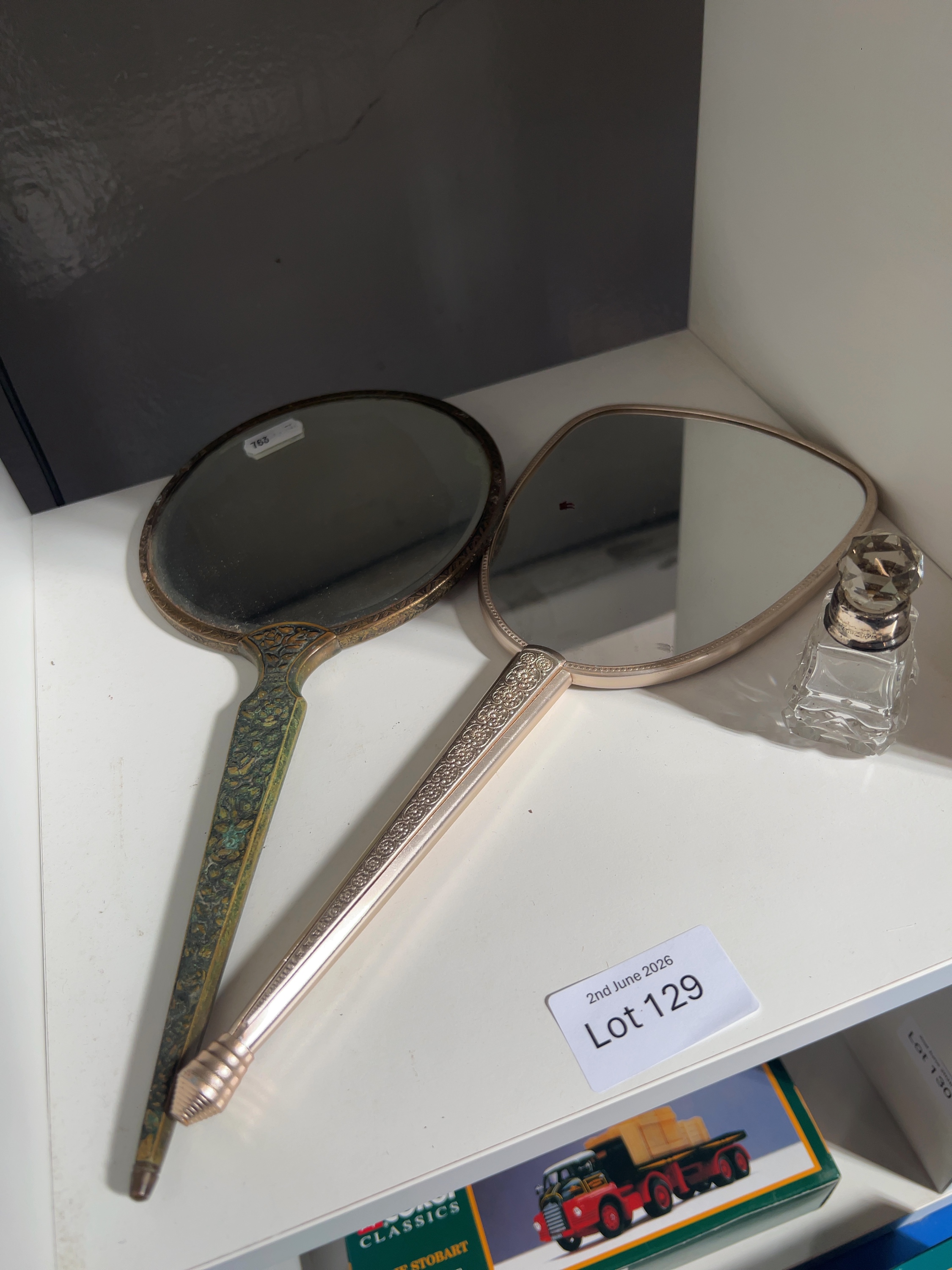 A Group of Three Dressing Table Items