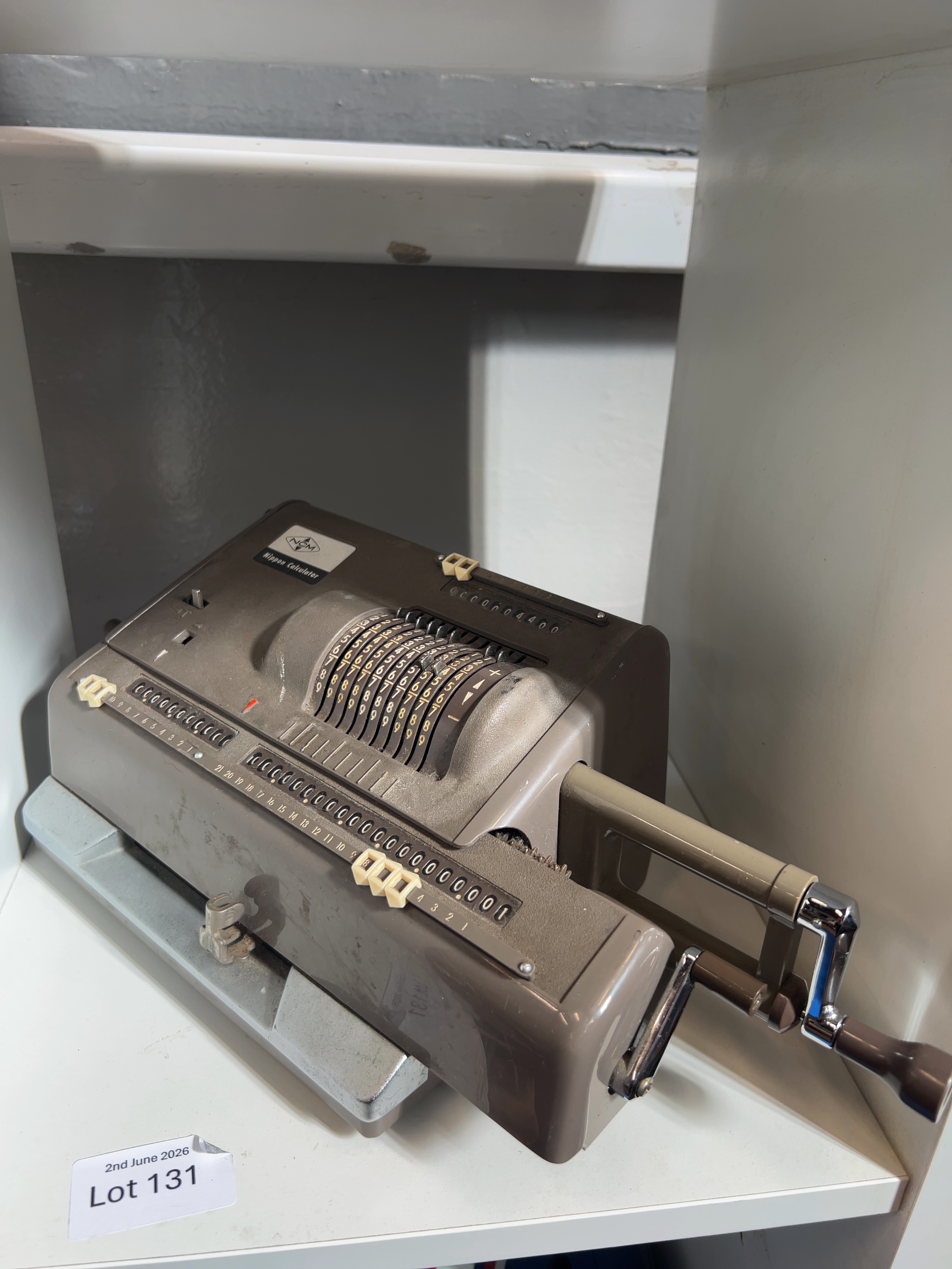 Nippon Calculator Machine Co. Mechanical Pinwheel Calculator