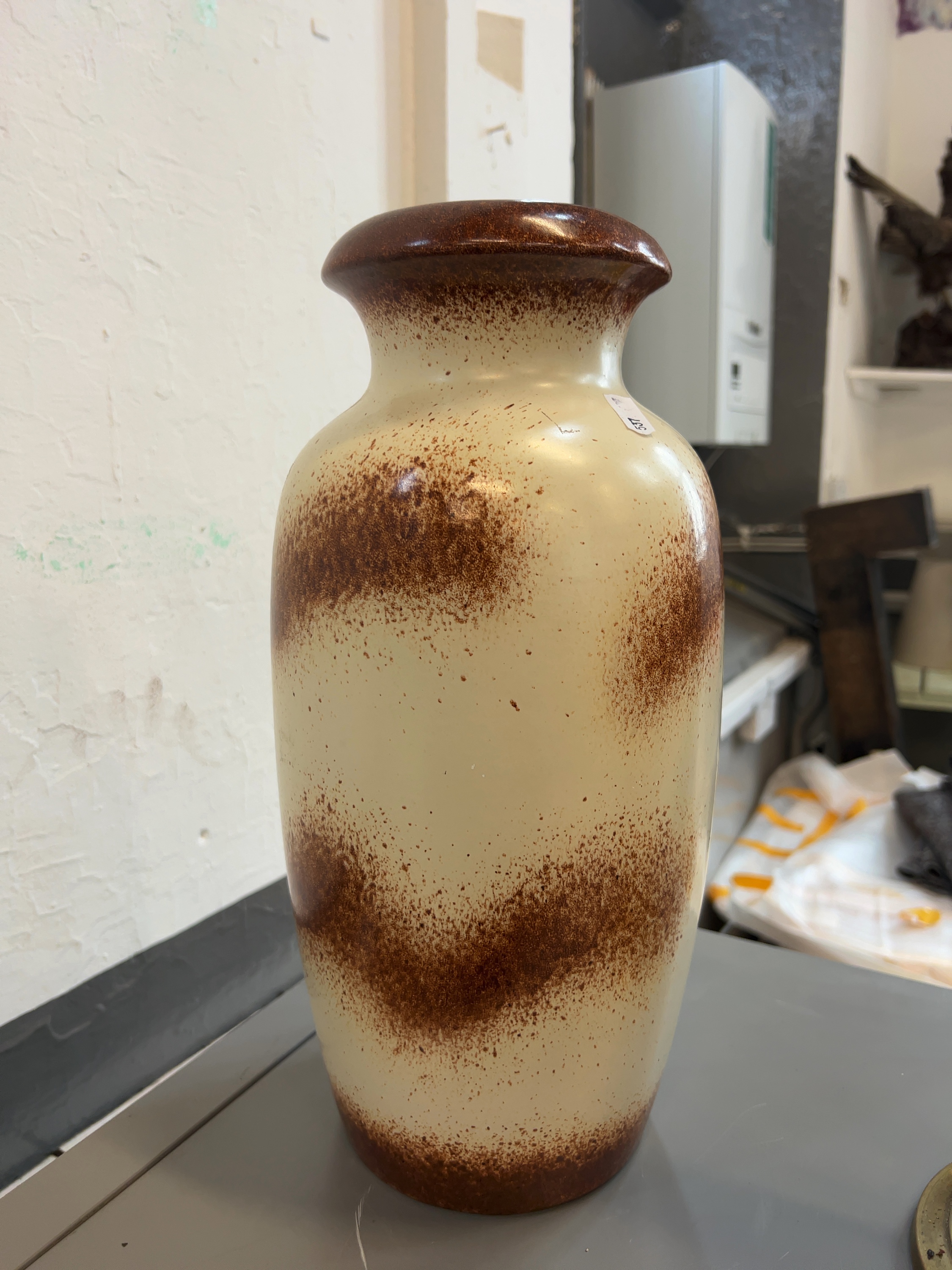 A West German Earthenware Floor Vase by Scheurich-Keramik, Model 281-38