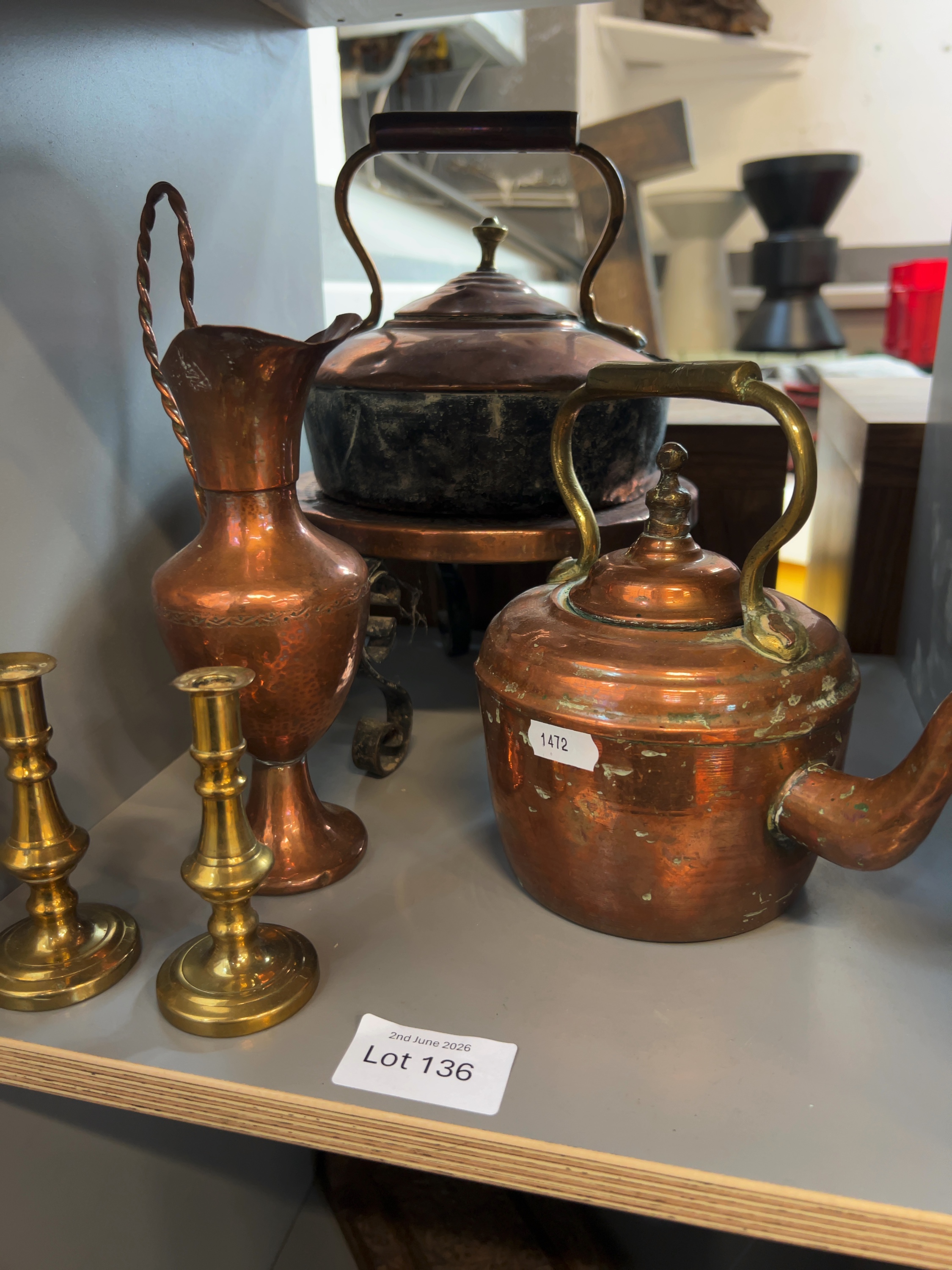 A Collection of Victorian and Later Copper and Brass Metalware