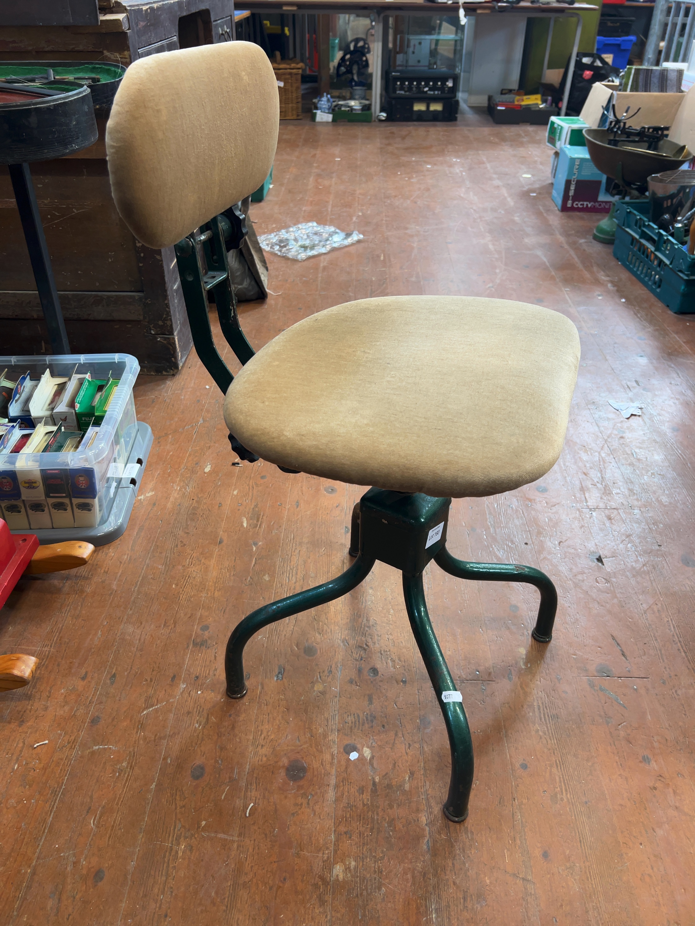 A Mid-20th Century Evertaut Industrial Swivel Desk Chair