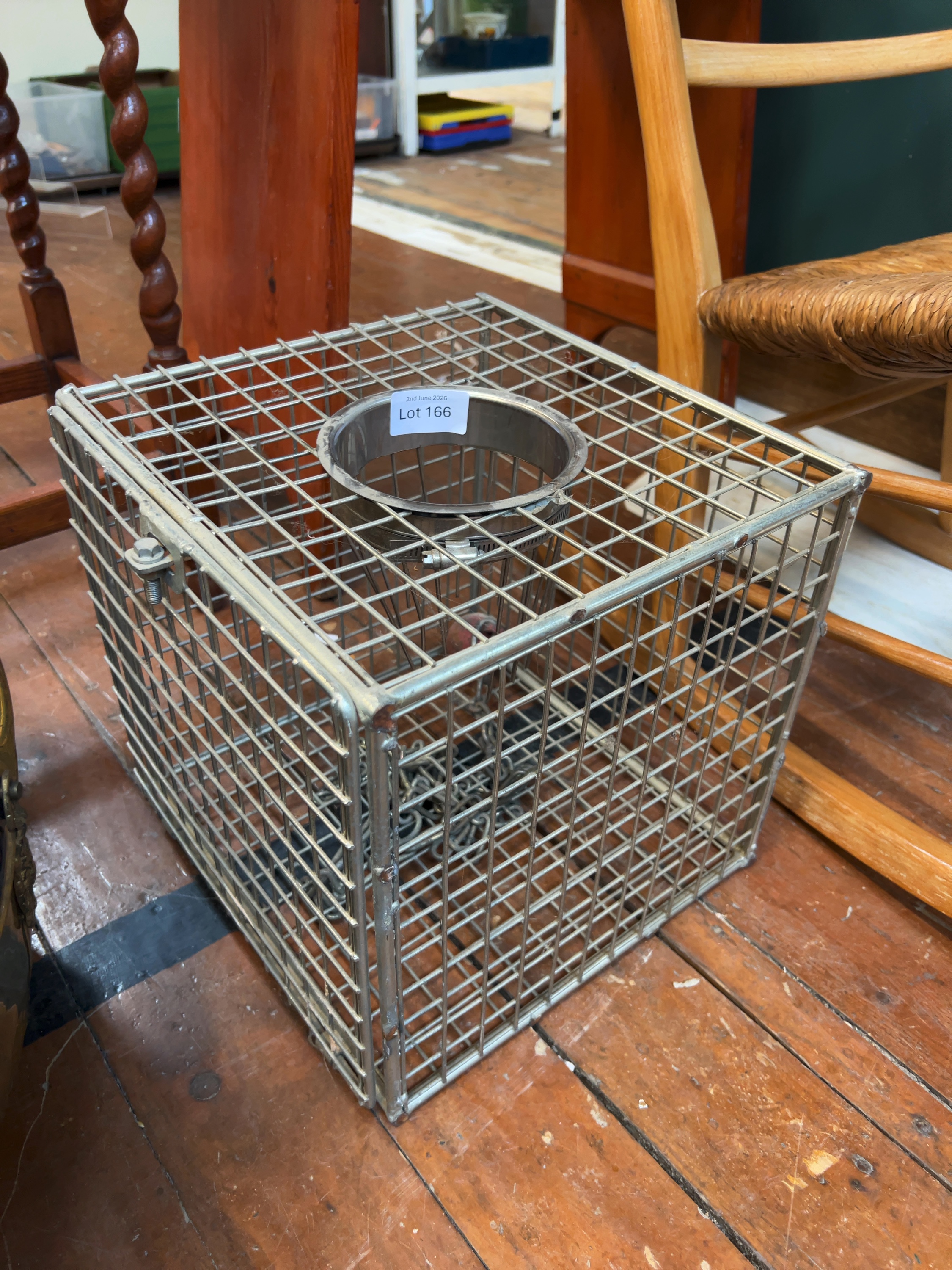 A Commercial Galvanised Steel Fish Trap in the Key West Style