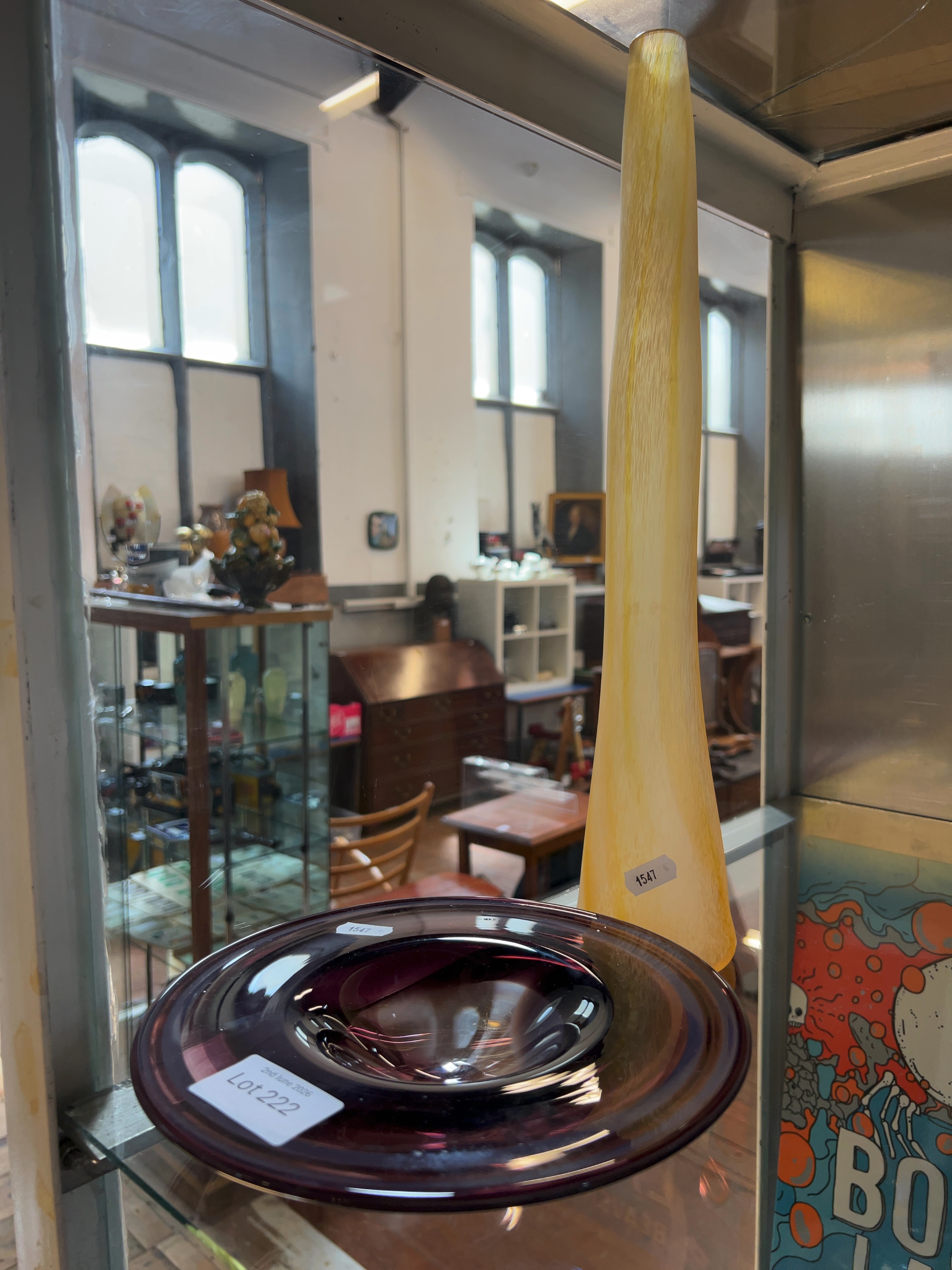 Two Pieces of Contemporary Studio Art Glass