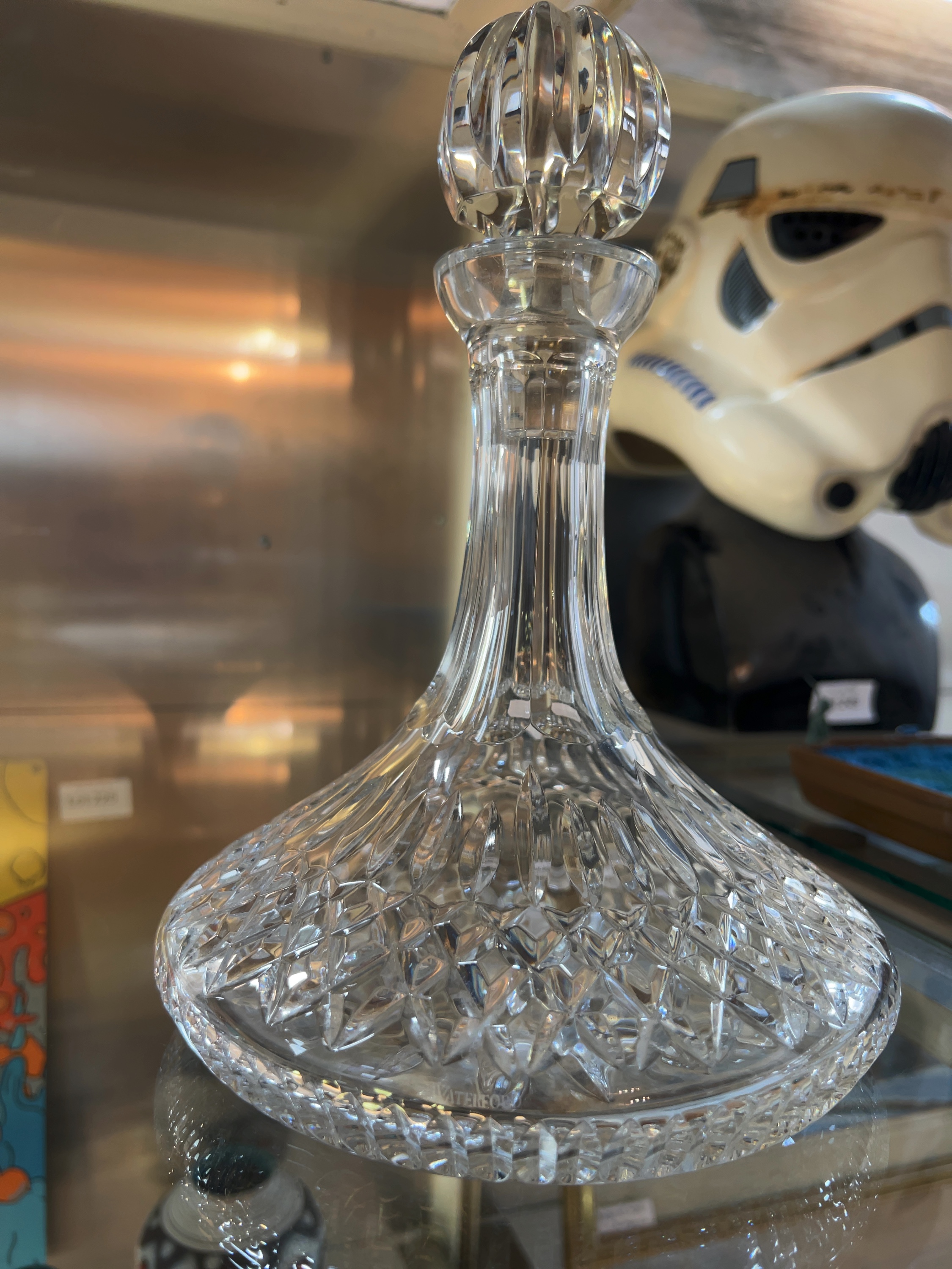 A Waterford Crystal Lismore Pattern Ships Decanter